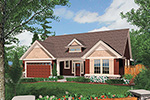 Ranch House Plan Front Image - Abbey Hollow Craftsman Home 011D-0223 | House Plans and More