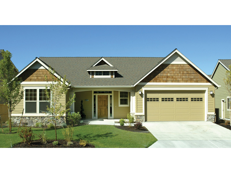 Ranch House Plan Front Photo 02 - Abbey Hollow Craftsman Home 011D-0223 | House Plans and More