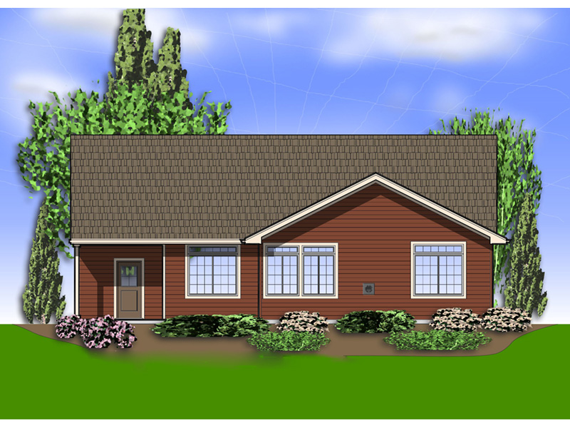 Ranch House Plan Color Image of House - Abbey Hollow Craftsman Home 011D-0223 | House Plans and More