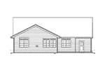 Ranch House Plan Rear Elevation - Abbey Hollow Craftsman Home 011D-0223 | House Plans and More