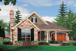 Cabin & Cottage House Plan Front Image - Maribeth Country Ranch Home 011D-0224 - Shop House Plans and More