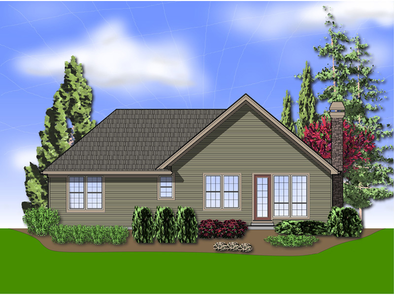 Ranch House Plan Color Image of House - Maribeth Country Ranch Home  011D-0224 | House Plans and More