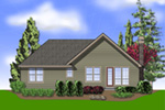 Cabin & Cottage House Plan Color Image of House - Maribeth Country Ranch Home 011D-0224 - Shop House Plans and More