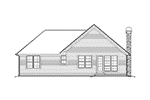 Cabin & Cottage House Plan Rear Elevation - Maribeth Country Ranch Home 011D-0224 - Shop House Plans and More