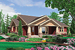 Ranch House Plan Front Image - Thistle Hollow Bungalow 011D-0225 - Shop House Plans and More