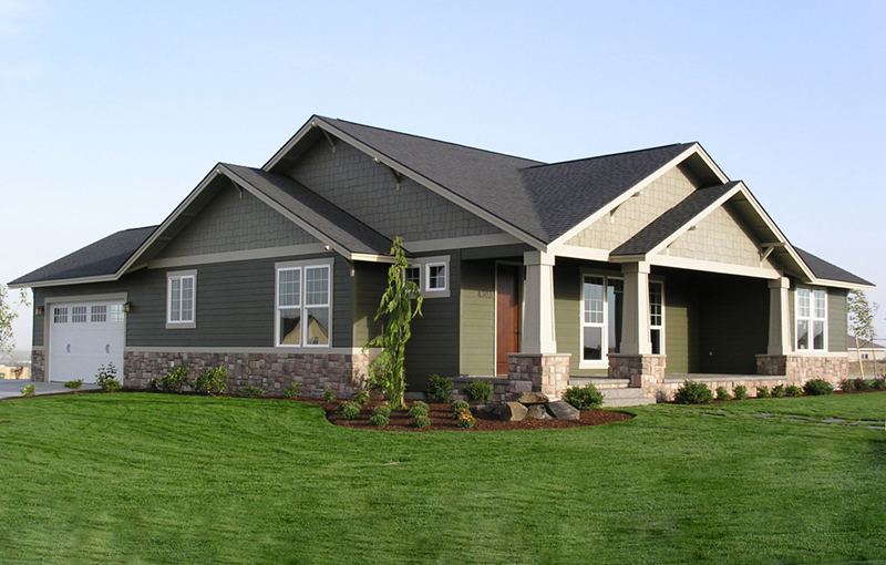 Ranch House Plan Front of Home - Thistle Hollow Bungalow 011D-0225 - Shop House Plans and More