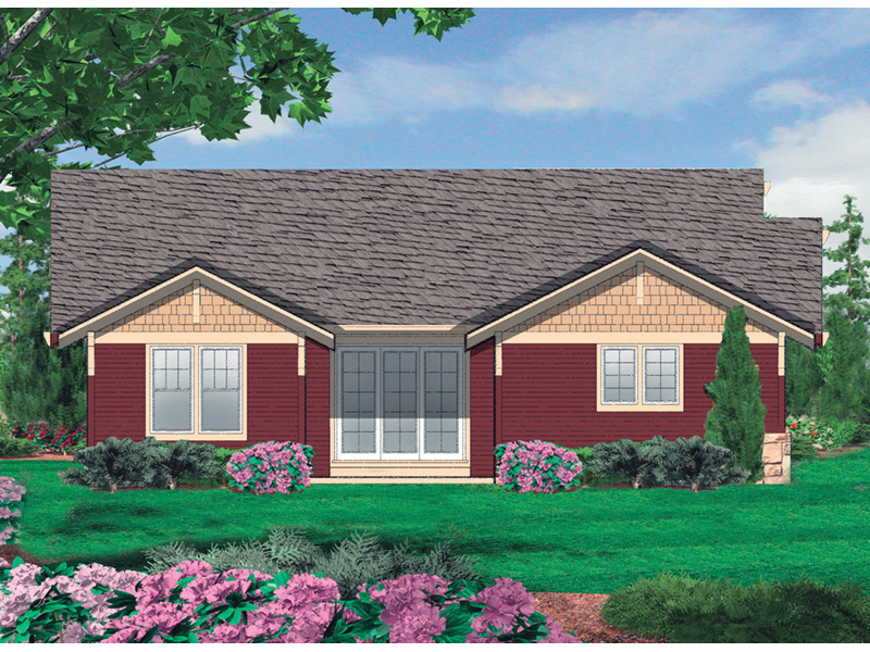 Ranch House Plan Color Image of House - Thistle Hollow Bungalow 011D-0225 - Shop House Plans and More