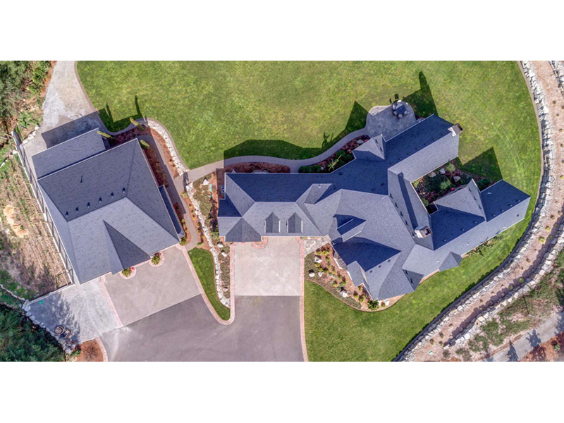 Country House Plan Aerial View Photo 01 - Sherman Hollow European Home  011D-0229 | House Plans and More