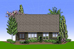 Arts & Crafts House Plan Rear Photo 01 - Sayer Cove Country Home 011D-0233 - Shop House Plans and More