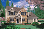 Arts & Crafts House Plan Front Image - Dexter Creek Craftsman Home 011D-0239 - Search House Plans and More