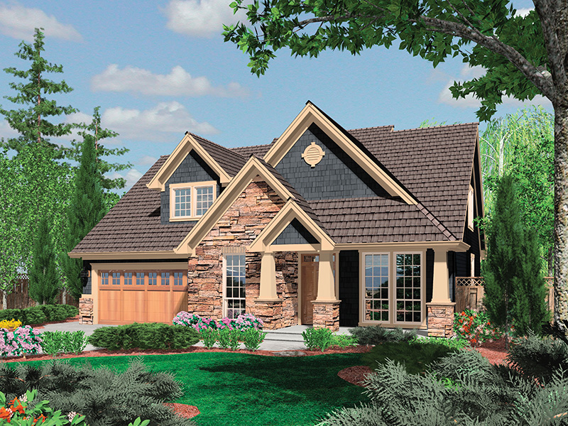 Rustic House Plan Front Image - Timber Way Craftsman Home 011D-0243 - Shop House Plans and More