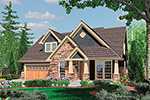 Cabin & Cottage House Plan Front Image - Timberway Craftsman Home 011D-0243 | House Plans and More