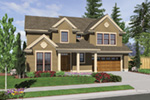 Colonial House Plan Front Image - Newton Creek Craftsman Home 011D-0249 - Shop House Plans and More