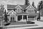 Colonial House Plan Front Image of House - Newton Creek Craftsman Home 011D-0249 - Shop House Plans and More