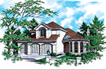 Traditional House Plan Front Image - Oakland Heights Luxury Home 011D-0257 - Shop House Plans and More