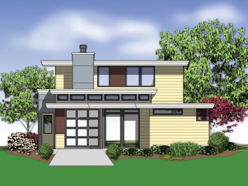 Contemporary House Plan Color Image of House - Juno Modern Home 011D-0266 - Search House Plans and More