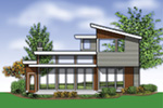 Contemporary House Plan Rear Photo 02 - Heika Modern Home 011D-0267 - Search House Plans and More