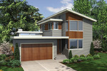 Contemporary House Plan Side View Photo 01 - Heika Modern Home 011D-0267 - Search House Plans and More
