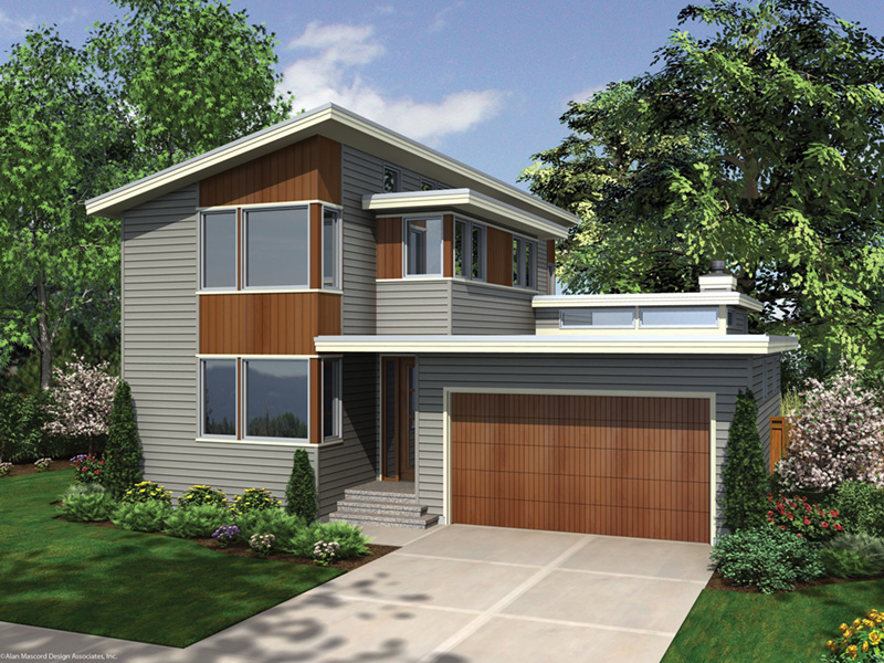Contemporary House Plan Side View Photo 02 - Heika Modern Home 011D-0267 - Search House Plans and More