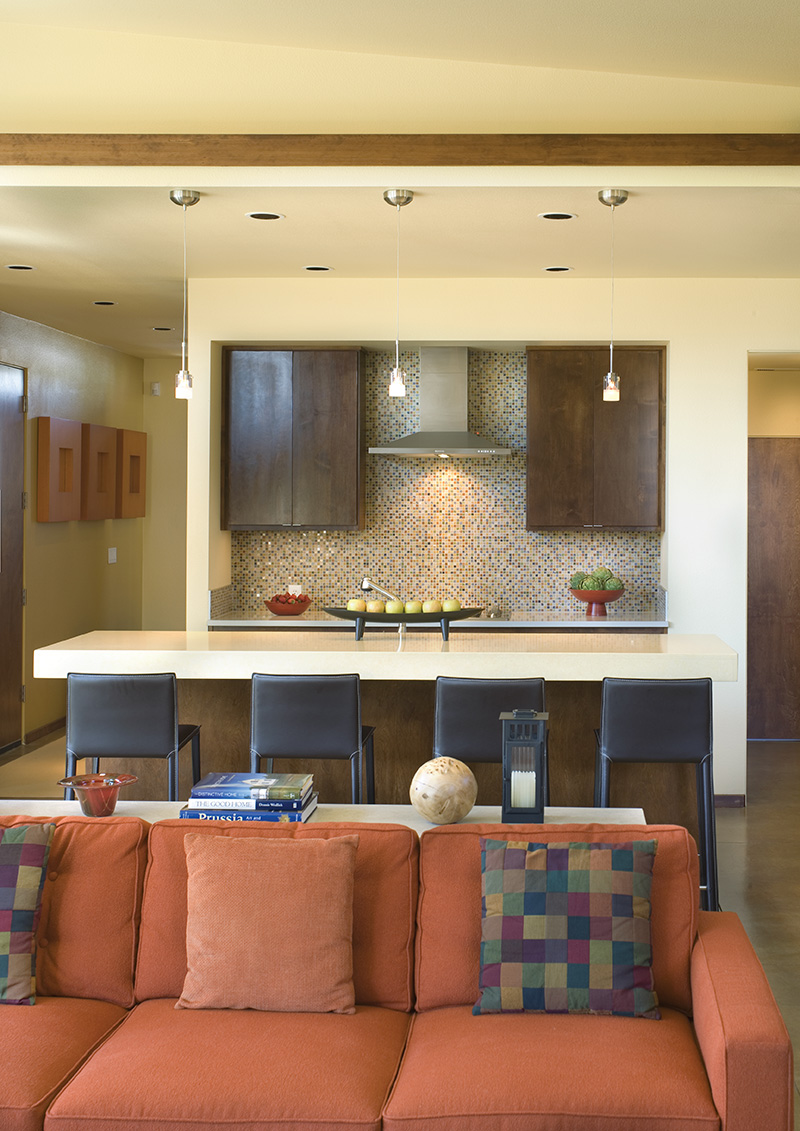 Modern House Plan Family Room Photo 01 - Tilda Modern Home 011D-0272 - Shop House Plans and More