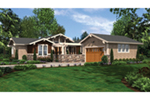 Lake House Plan Front Image - Sunny Top Craftsman Home 011D-0273 | House Plans and More