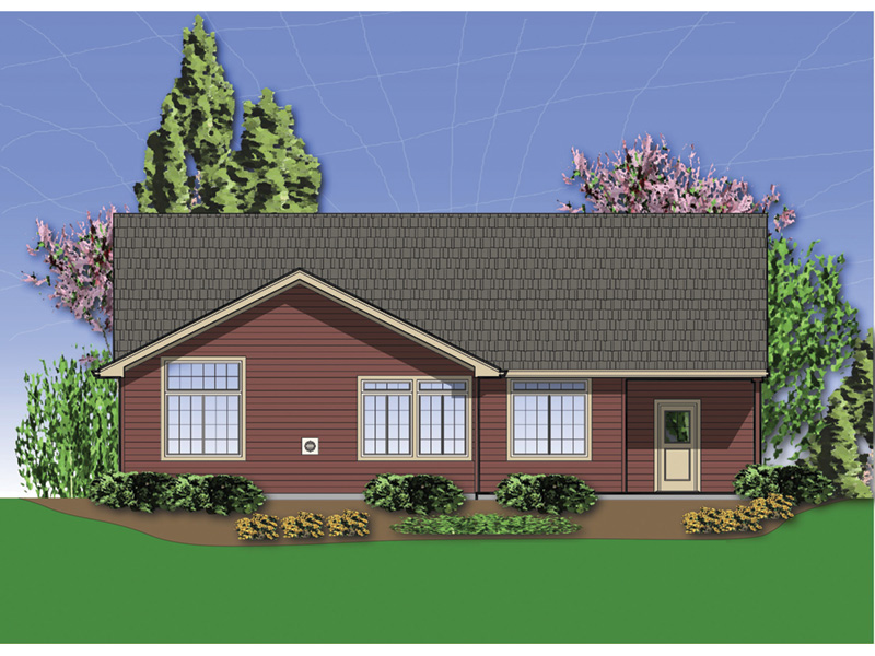 Rustic House Plan Rear Photo 01 - Kerby Shingle Craftsman Home 011D-0286 - Search House Plans and More