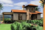 Spanish House Plan Front of House 011D-0291