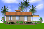 Sunbelt Home Plan Rear Photo 01 - Alfredo Lago Italian Home 011D-0291 | House Plans and More