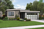 Beach & Coastal House Plan Front of House 011D-0304