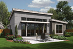 Beach & Coastal House Plan Rear Photo 01 - Rocco Modern Ranch Home 011D-0304 - Shop House Plans and More