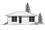 Ranch House Plan Front Elevation - Radko Prairie Style Home 011D-0305 | House Plans and More