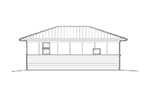 Prairie House Plan Left Elevation - Radko Prairie Style Home 011D-0305 - Shop House Plans and More