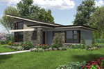 Contemporary House Plan Front of House 011D-0306