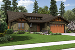 Ranch House Plan Front Image - Sawyer Creek Craftsman Home 011D-0308 - Shop House Plans and More