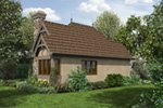 Tudor House Plan Rear Photo 01 - Maxton Tudor Cottage Home 011D-0312 | House Plans and More