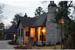 Country French House Plan Front Night Photo 01 - Robbin English Cottage Home 011D-0313 - Shop House Plans and More