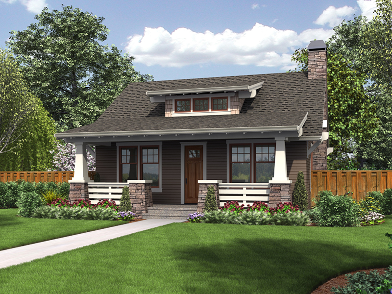 Cabin & Cottage House Plan Front of Home - Willowdale Bungalow Home 011D-0315 - Shop House Plans and More