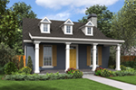 Early American House Plan Front of House 011D-0316