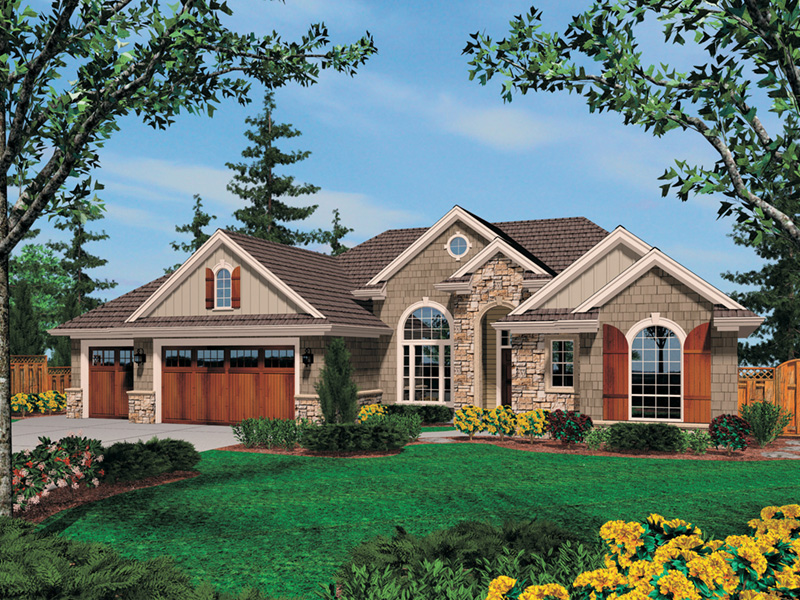 Traditional House Plan Front Image - Richert Ranch Home 011D-0317 | House Plans and More