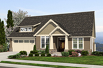 Ranch House Plan Front of House 011D-0340