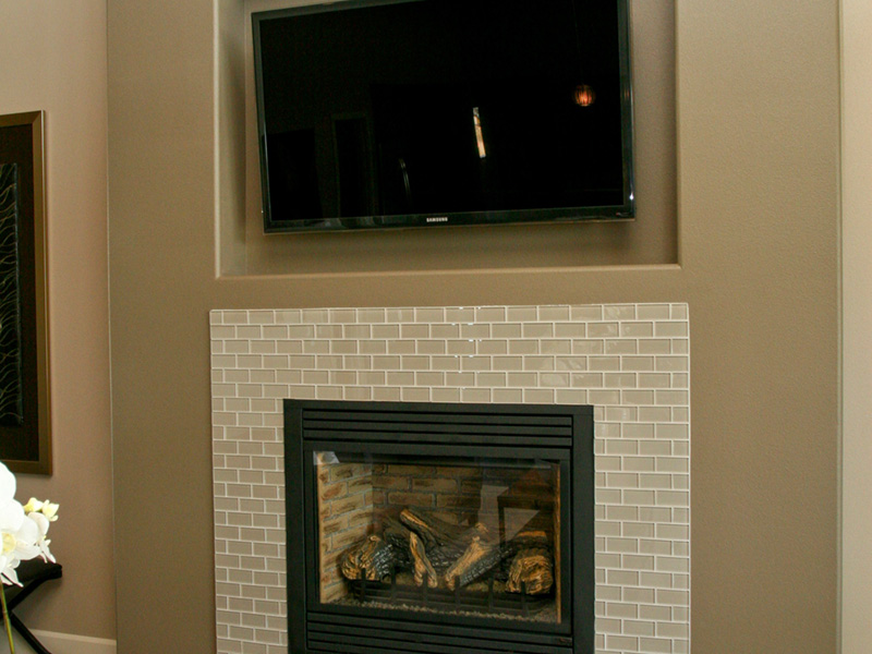 Beach & Coastal House Plan Fireplace Photo 01 - Eton Sound Contemporary Home 011D-0341 - Search House Plans and More