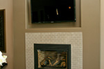 Beach & Coastal House Plan Fireplace Photo 01 - Eton Sound Contemporary Home 011D-0341 - Search House Plans and More