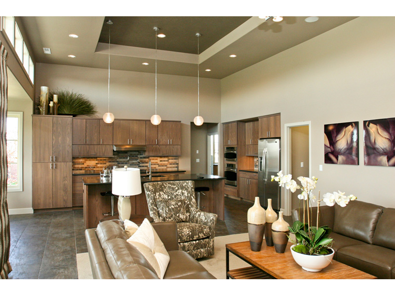 Beach & Coastal House Plan Great Room Photo 01 - Eton Sound Contemporary Home 011D-0341 - Search House Plans and More