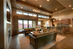 Beach & Coastal House Plan Great Room Photo 02 - Eton Sound Contemporary Home 011D-0341 - Search House Plans and More