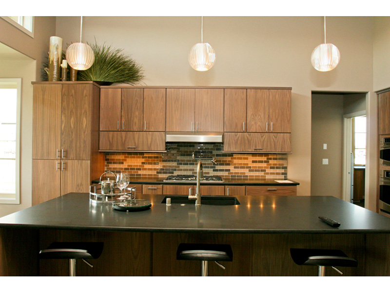 Beach & Coastal House Plan Kitchen Photo 10 - Eton Sound Contemporary Home 011D-0341 - Search House Plans and More