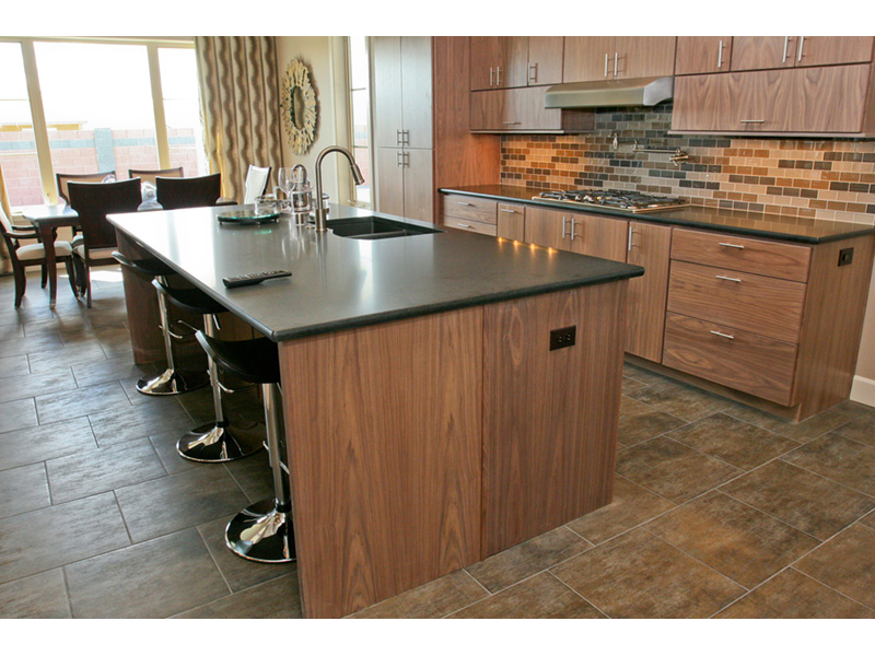 Beach & Coastal House Plan Kitchen Photo 06 - Eton Sound Contemporary Home 011D-0341 - Search House Plans and More