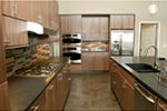 Beach & Coastal House Plan Kitchen Photo 07 - Eton Sound Contemporary Home 011D-0341 - Search House Plans and More