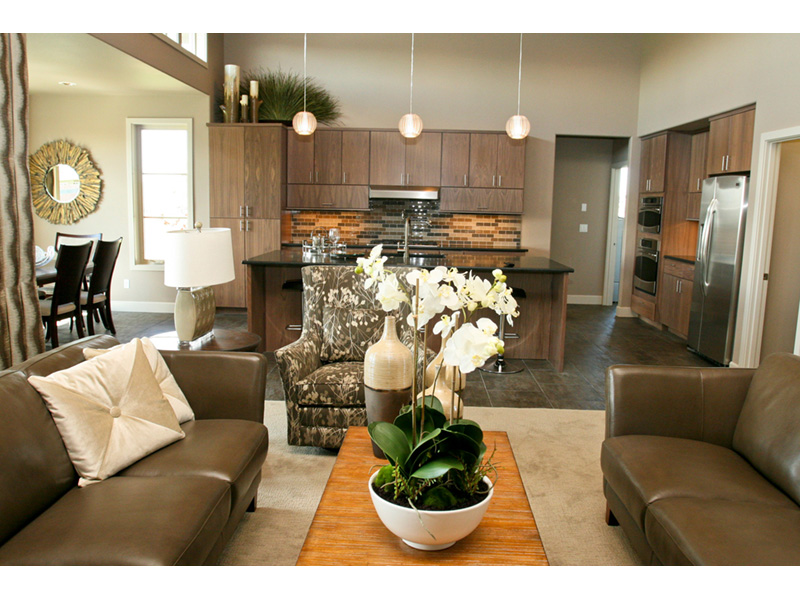 Beach & Coastal House Plan Kitchen Photo 08 - Eton Sound Contemporary Home 011D-0341 - Search House Plans and More
