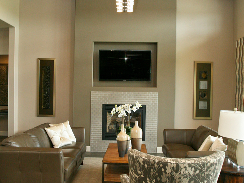 Beach & Coastal House Plan Living Room Photo 02 - Eton Sound Contemporary Home 011D-0341 - Search House Plans and More