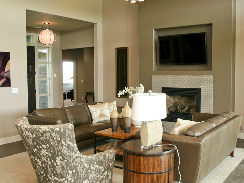 Beach & Coastal House Plan Living Room Photo 04 - Eton Sound Contemporary Home 011D-0341 - Search House Plans and More